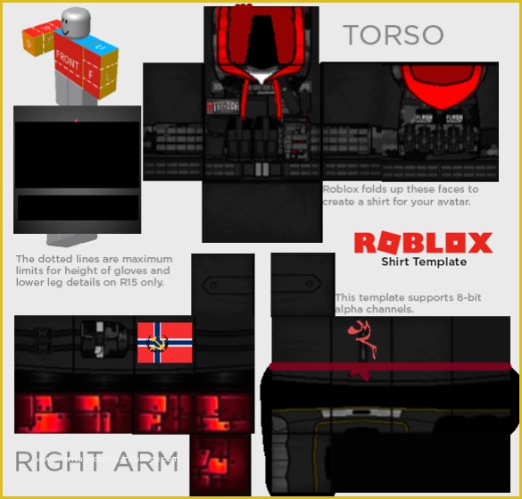 Roblox template shading jacket